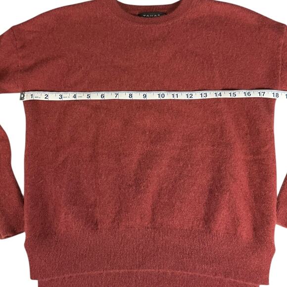 Tahari 100% Cashmere Sweater Women’s Small Soft Crewneck Rose Pink 2-Ply Luxury - Picture 5 of 10